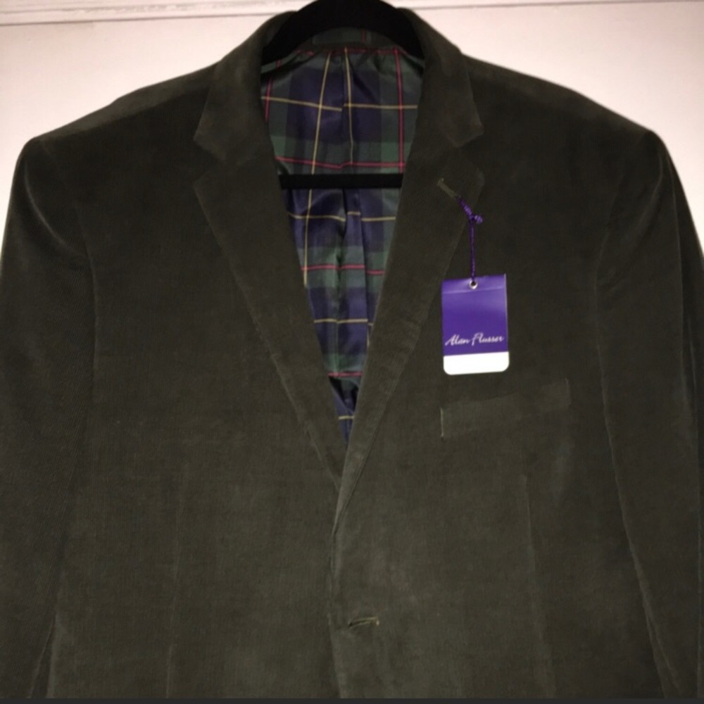 NWT Men’s corduroy blazer Forest green size XL